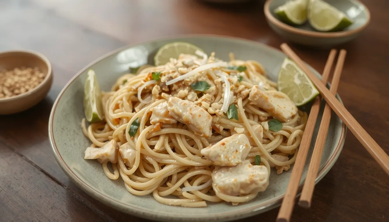 recette pad thai au poulet