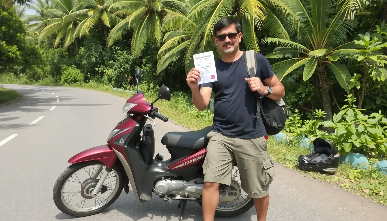 permis international thaïlande scooter